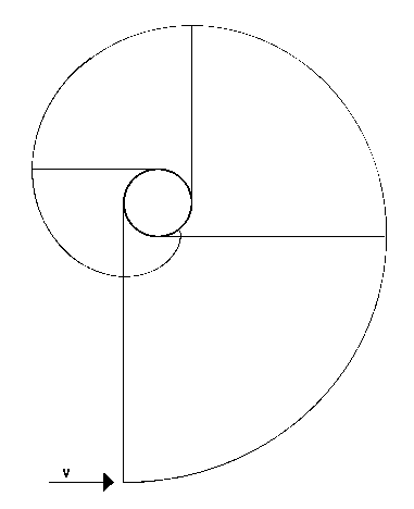 [Tracing of the skater's path.]